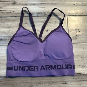 Under Armour Women's Athletic Sports Bra  Size Small Purple (please Measure)